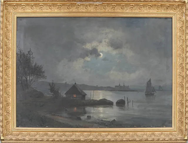 OIDENTIFIERAD KONSTNÄR. Olja på duk, signerad.