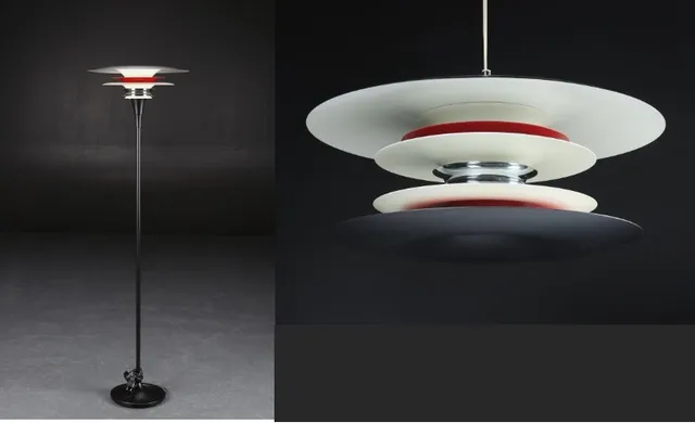 Joakim Fihn for Belid. 'Diablo' Standerlampe samt pendel (2+1)