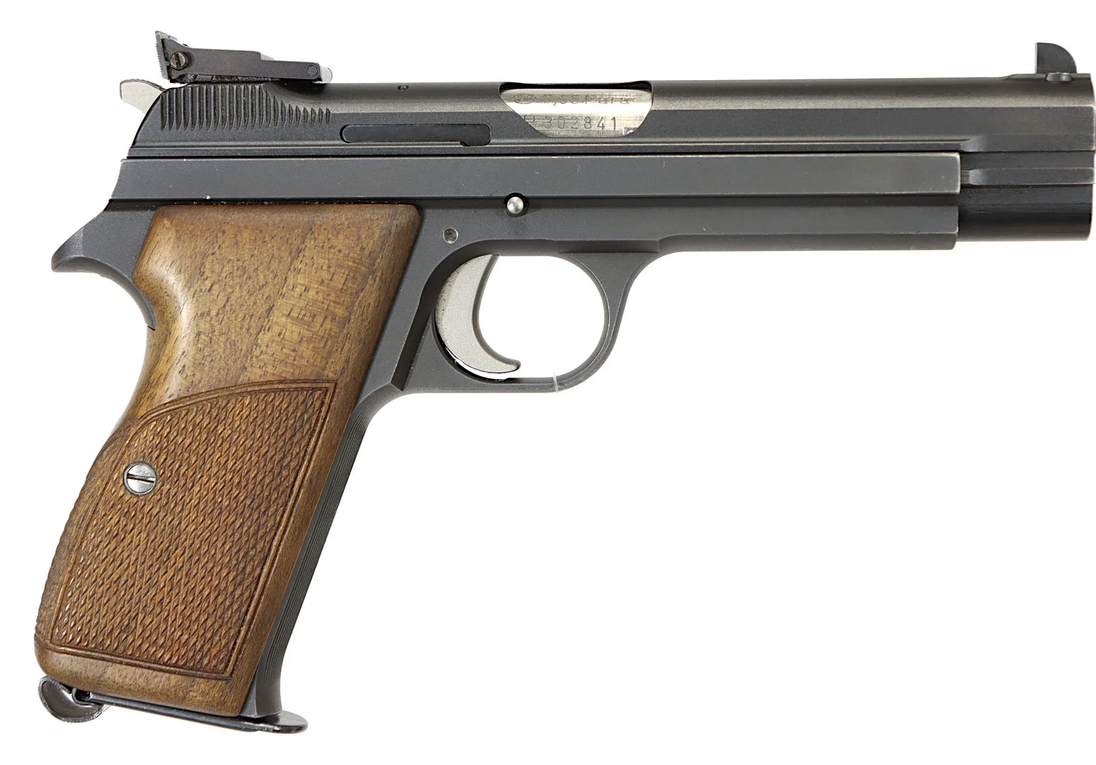 PISTOL, fabrikat SIG, modell P210-6, kaliber 7,65mm Parabellum, tillv.nr P302841, se-nr begagnad. — Pistols — Walter Borg