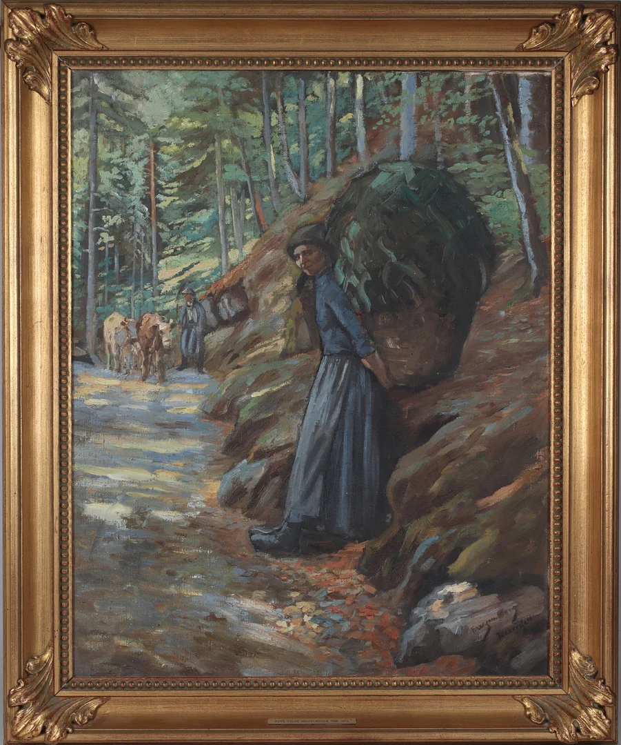 FOLKE WILHELMSSON BERG. Tüchersfeld", olja på duk, signerad. — Paintings — Stadsauktion Sundsvall