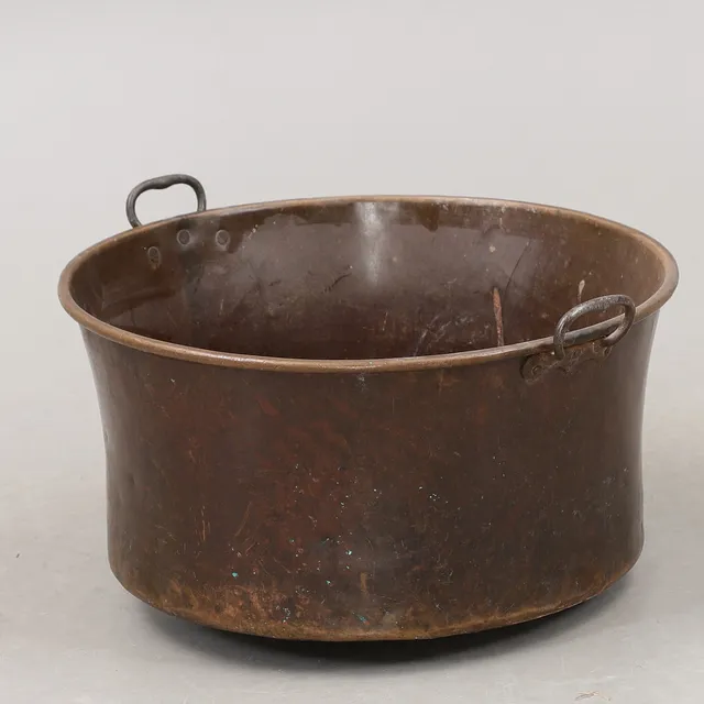 GRYTA, koppar, 1800-tal, diameter 61 cm.