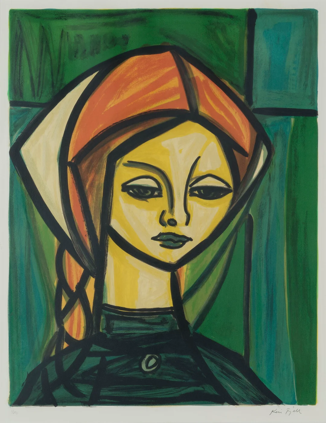 Fjell, Kai — "Pikehode" 1987 — Kunst/Grafikk — Blomqvist