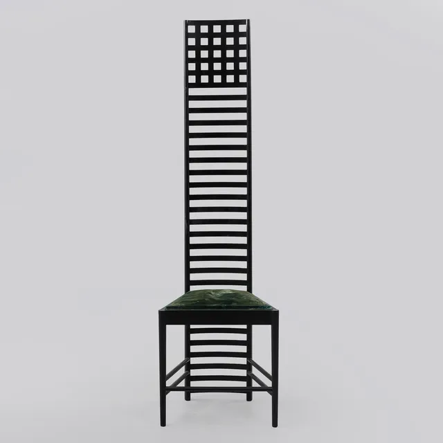 CHARLES RENNIE MACKINTOSH. Stol, "Hill House", Cassina, stämpelmärkt.