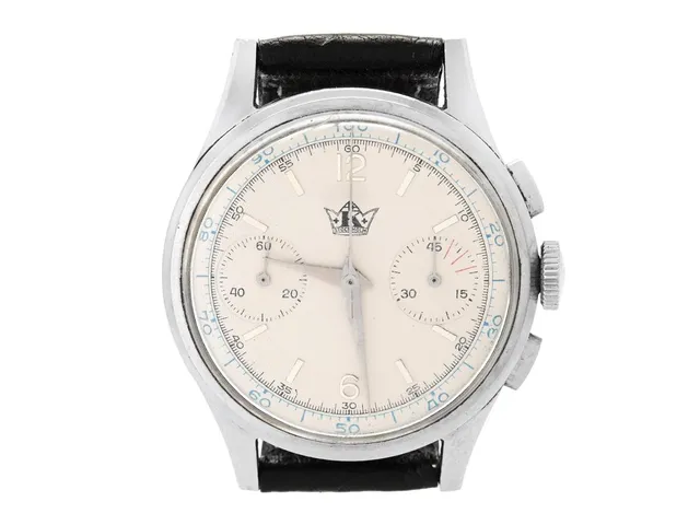 KRONOMETER STOCKHOLM, "Breitling, Premier", Cal Venus 175, Serie nr. 633023, Ref nr. 760, kronograf, herrur, 35 mm, stål, manuell, plexiglas, skadad urtavla, läderband, ca 1945.