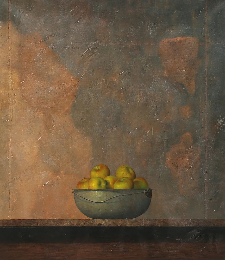 ALLAN MADSEN. Stilleben, olja på duk, signerad Madsen. — Paintings — Garpenhus Auktioner
