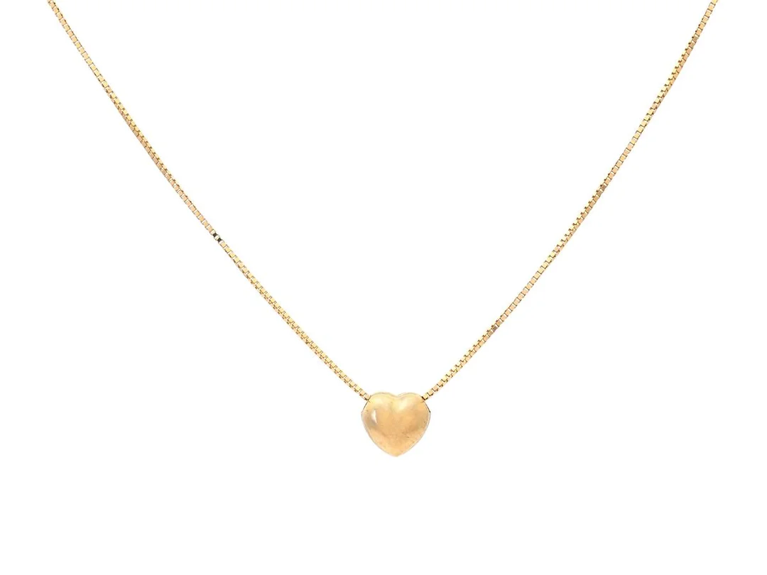 HÄNGE MED KEDJA, 18K guld, venezialänk, hjärta, längd 40-42 cm, vikt 1,0 g. — Smycken/Hänge med kedja — Kaplans