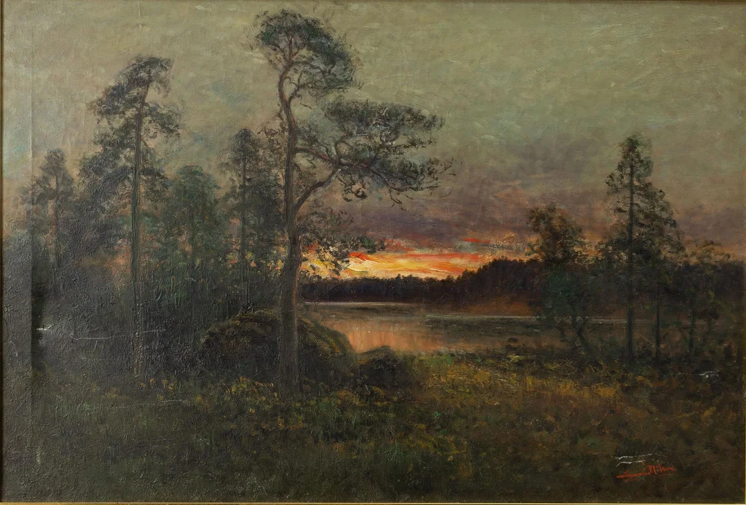 Severin Nilson, Skymningslandskap. — Konst/Klassisk svensk konst — Bukowskis