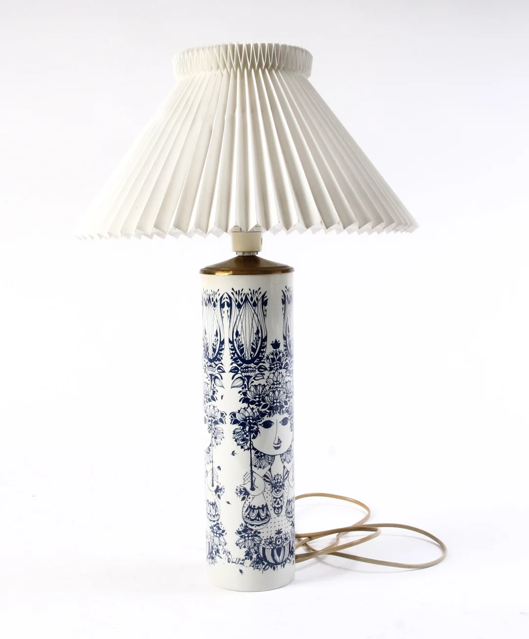 Nymölle. Bjørn Wiinblad. Summer Girl table lamp made of faience, — Lamps and lighting/Table lamps — Lauritz
