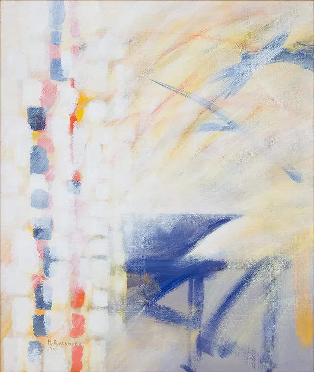 MÅNS ROSSANDER. Olja på duk, signerad, 1990.