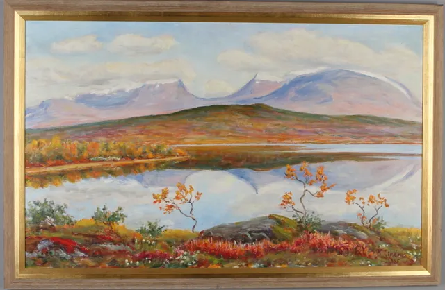 KARL TIRÉN. "Lapporten", olja på duk, signerad och daterad 1945.