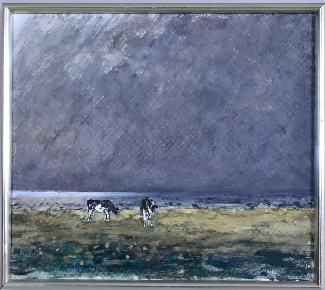 LARS HALLBERG. Olja på duk. — Paintings — Halmstads Auktionskammare