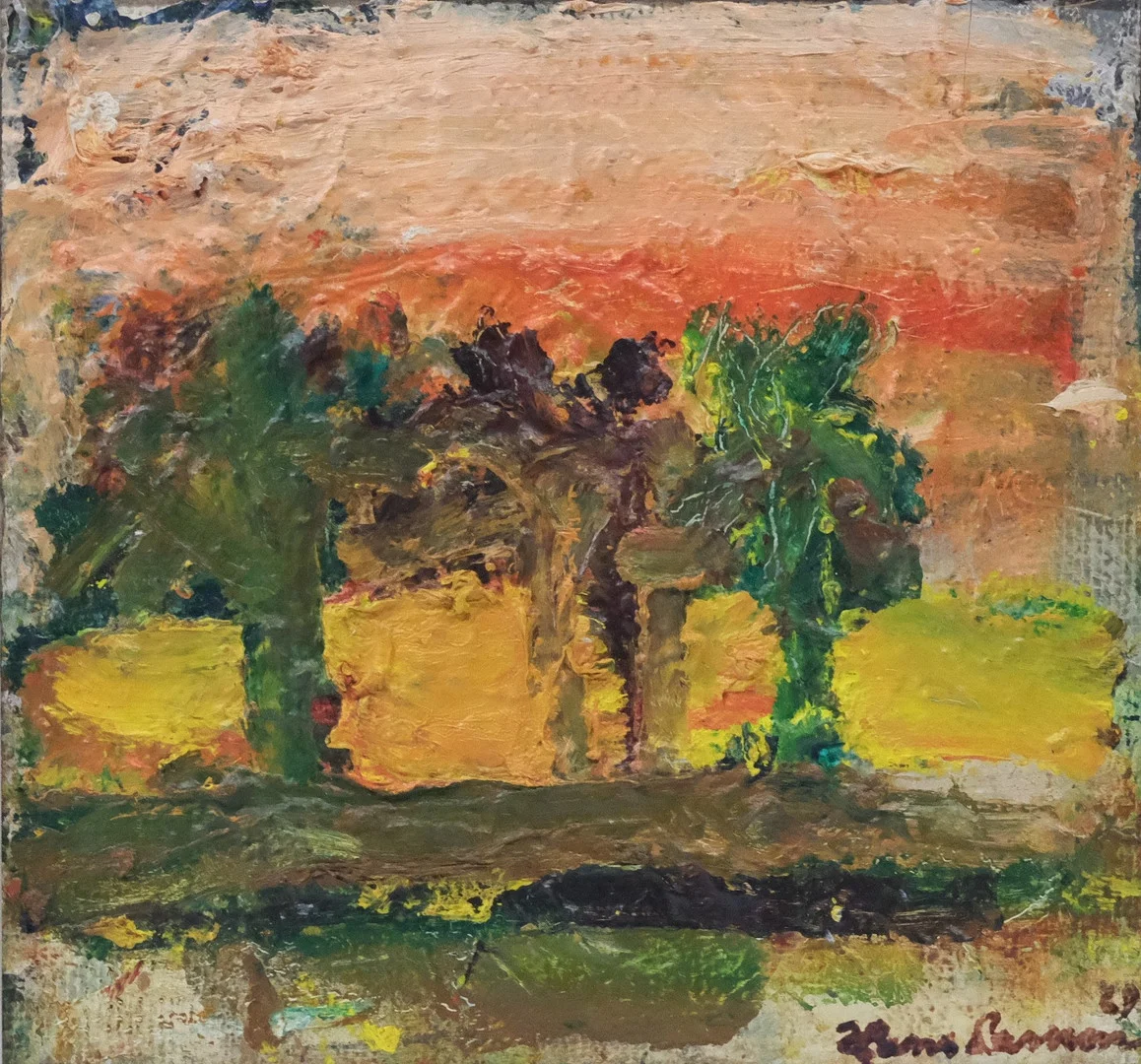 HANS LARSSON. OLJA PÅ DUK. LANDSKAPSMOTIV. — Paintings — Björnssons Auktionskammare