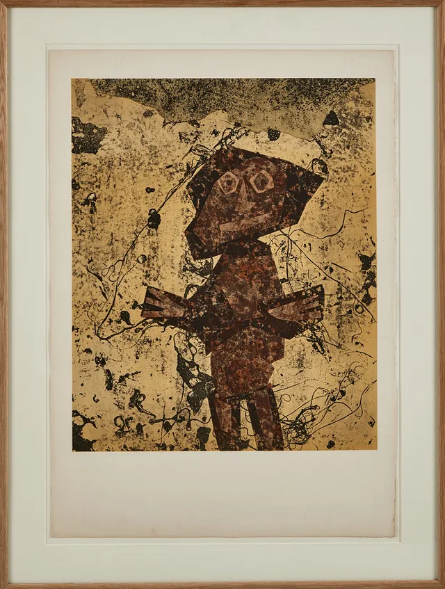 JEAN DUBUFFET. "L'Indécis".