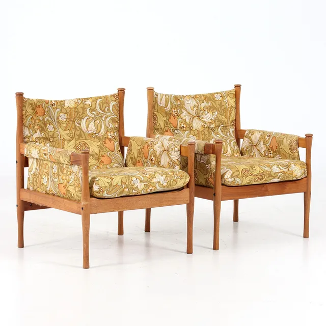 ÅKE NILSSON. Fåtöljer, ett par, teak. "Petit", DUX. 1960/70-tal.