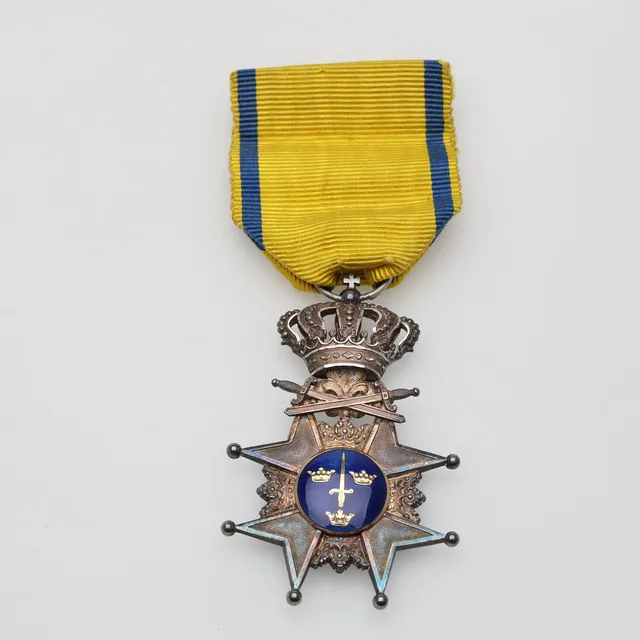 MEDALJ, Kungliga svärdsorden, Silver, "Pro Patria", CF Carlman, Stockholm.