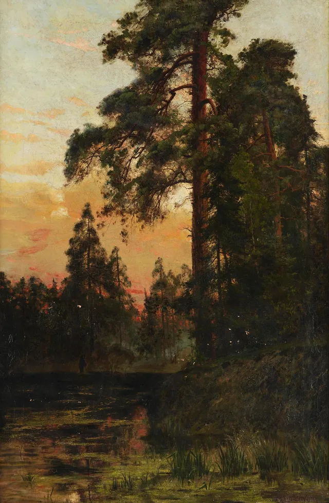 Arvid Mauritz Lindström, Skymningslandskap.