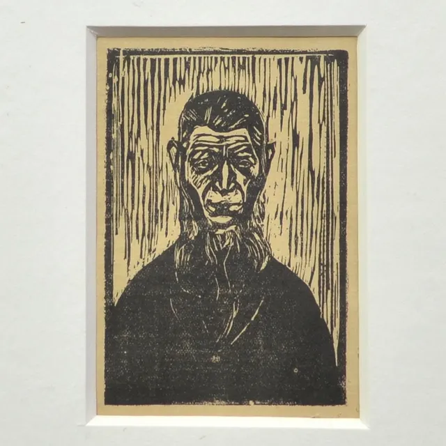 EDVARD MUNCH (1863-1944). DER URMENSCH, HOLZSCHNITT, 1905/ 1920.