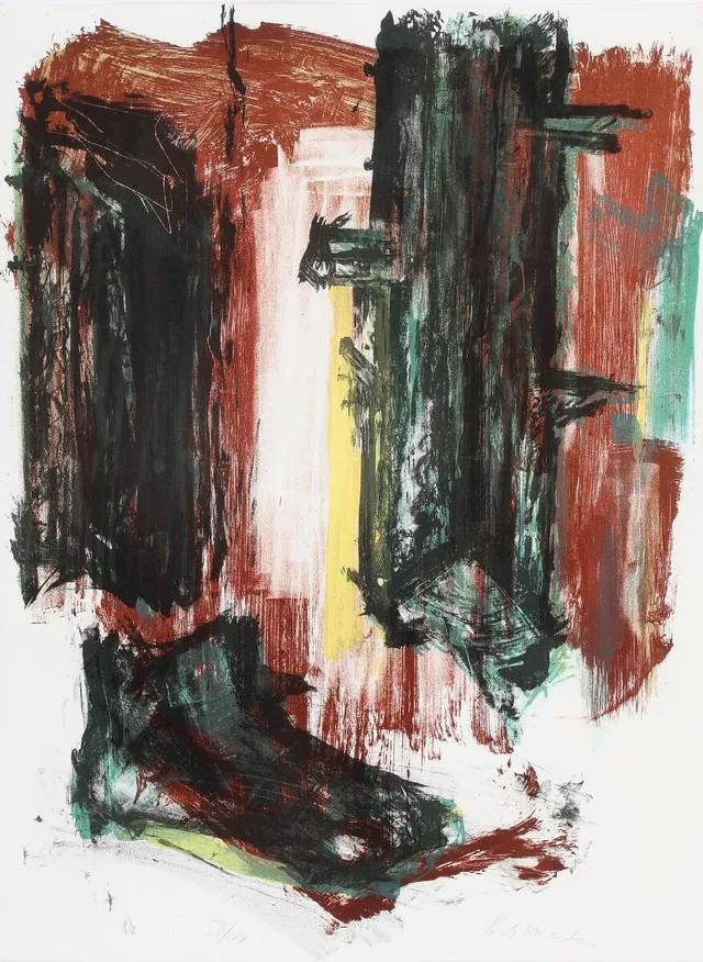 Peter Brandes: “Ask et Embla”, suite. Alle signerede Peter Brandes, 58/100. Fire litografier i farver. Bladstørrelse 75×55,5 cm. (4)