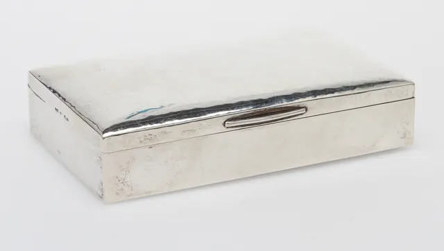 CIGARRASK, silver, C G Hallberg, 1925.