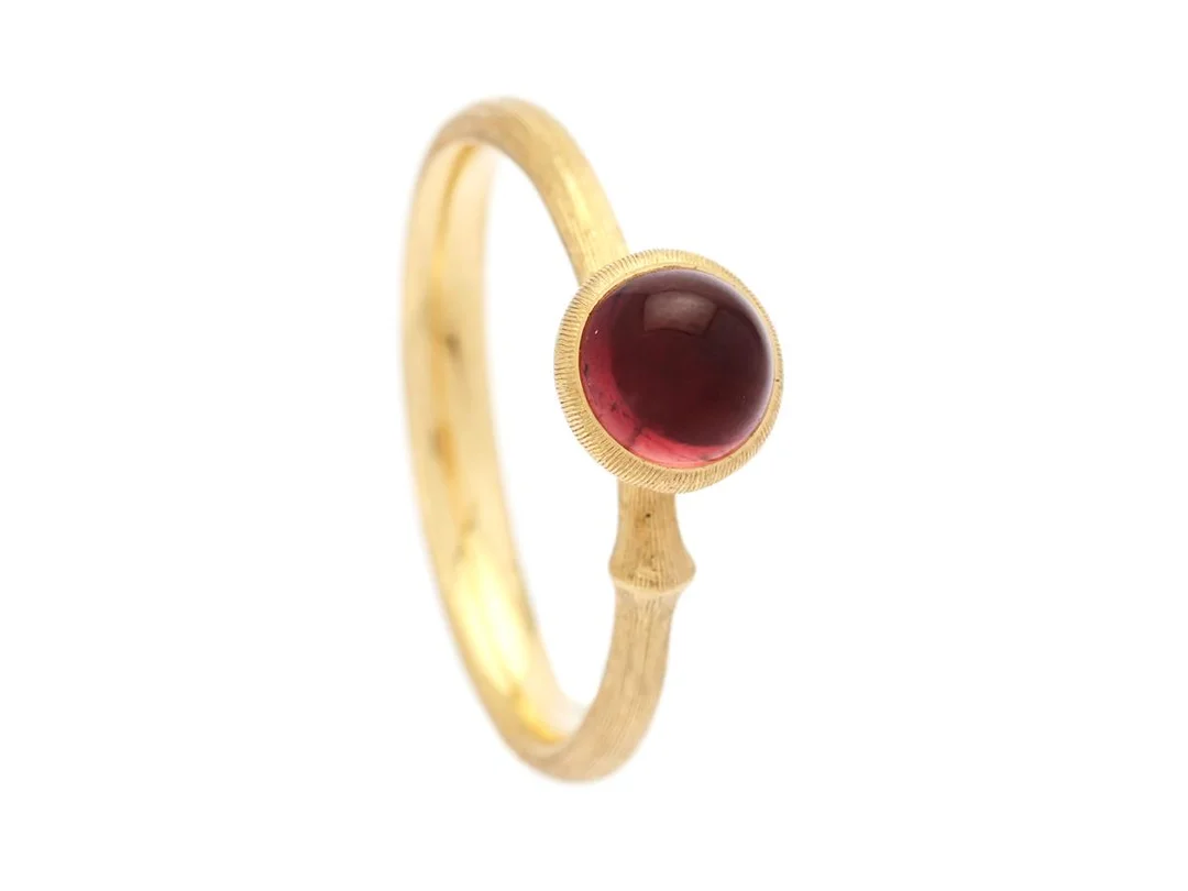 OLE LYNGGAARD, ring, Lotus 0, 18K guld, rosa turmalin, design Charlotte Lynggaard, stl 17,25 mm, vikt 4,2 g, originaletui, ytterkartong. — Smycken/Ring — Kaplans