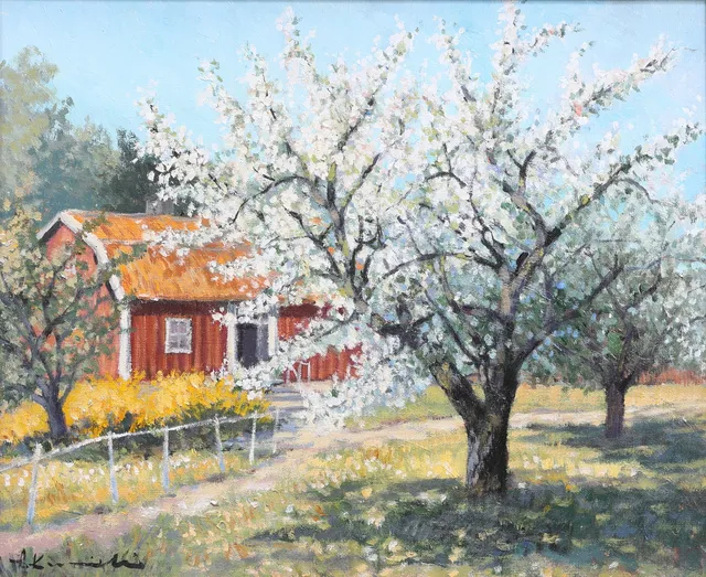 ALEXANDER KUNICKI. Olja på duk, signerad.