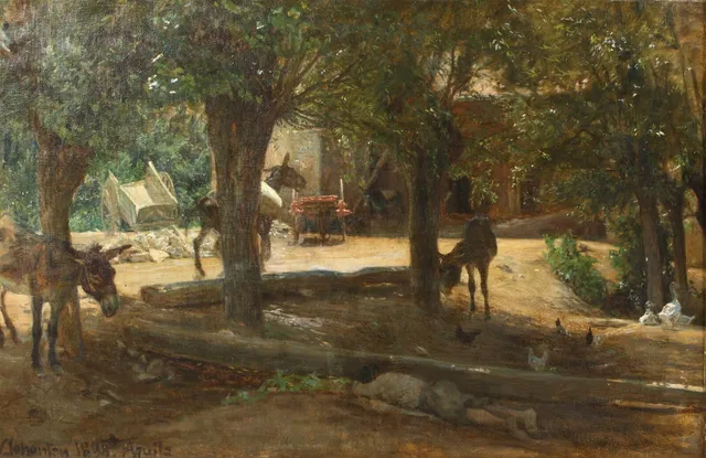 Viggo Johansen. Scene from l'Aquila