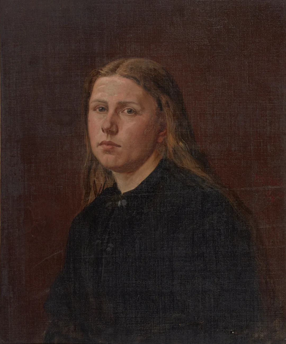 Arbo, Peter Nicolai — Kvinneportrett, 1875 — Kunst/Maleri — Blomqvist