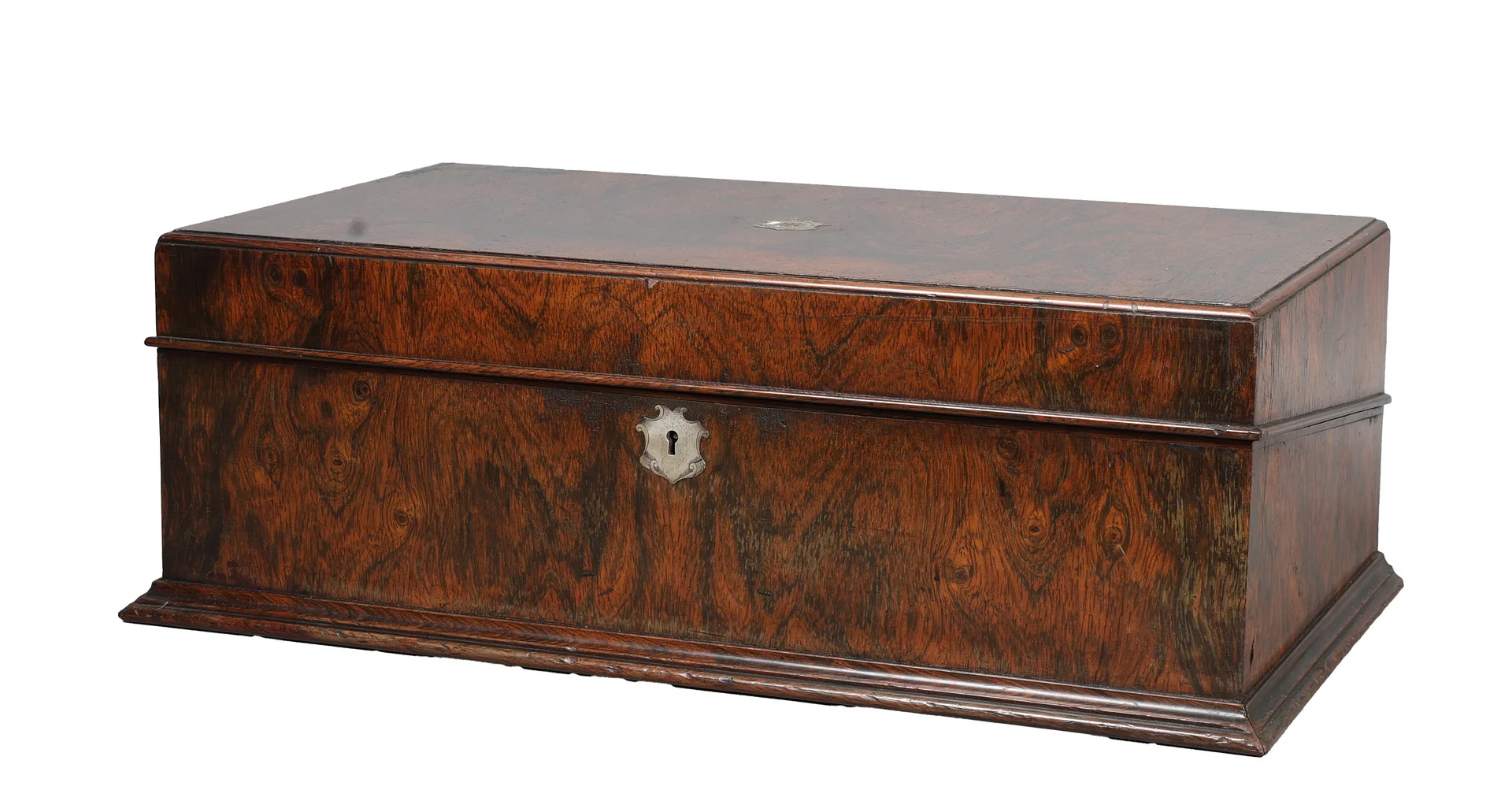 A LARGE 19TH CENTURY ROSEWOOD WRITING SLOPE. — Other collectables — Bishop & Miller