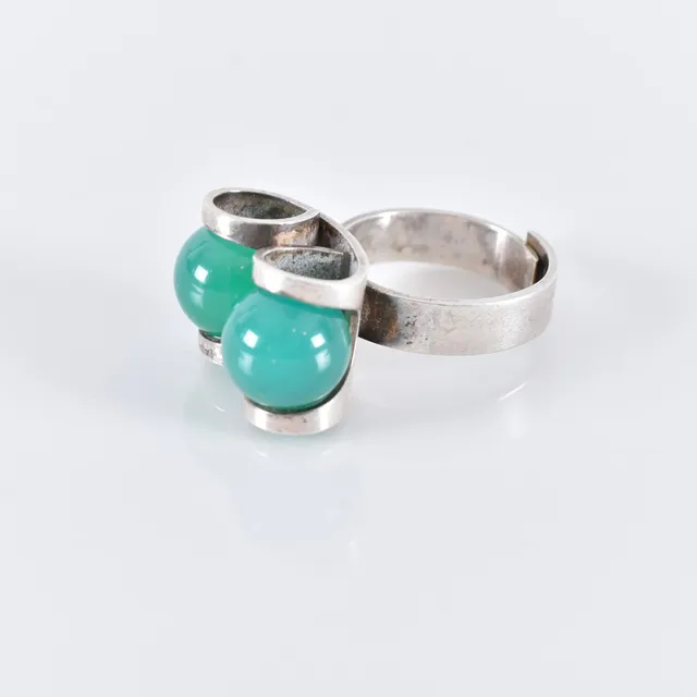 ELIS KAUPPI. ring, silver, Kupittaan Kulta, Finland, 1970-tal.