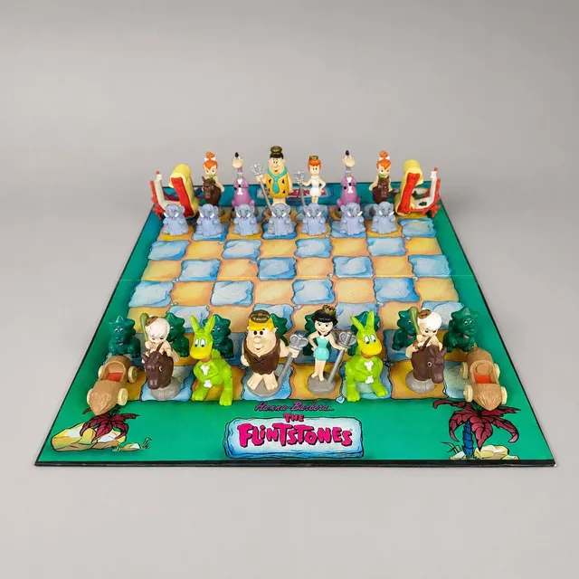 SCHACHSPIEL "THE FLINTSTONES / FAMILIE FEUERSTEIN" - HANNA-BARBERA 1993.