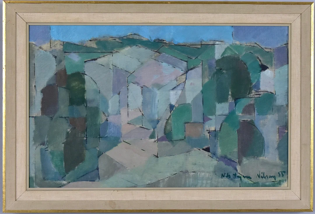 NILS INGVAR NILSSON. Olja på duk. — Paintings — Halmstads Auktionskammare