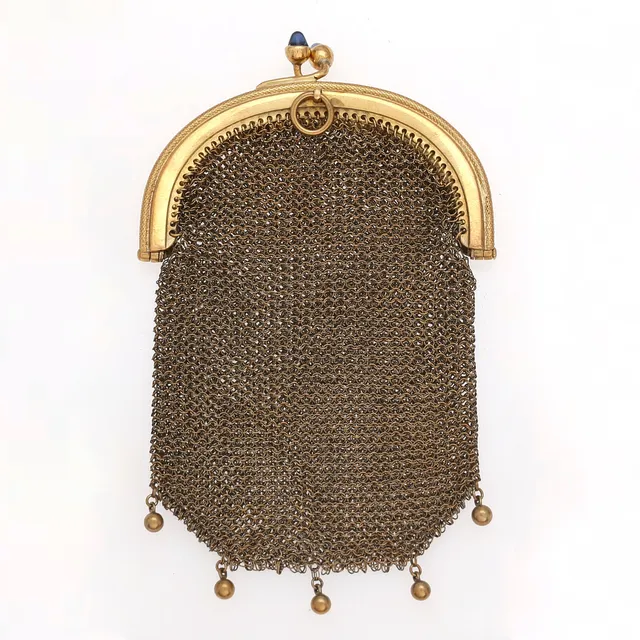 Gold mesh purse, first half of the 20th Century.