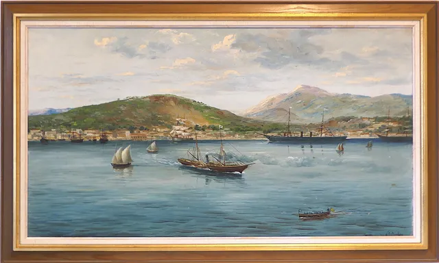 NIKOLAI SILVERBERG. olja på duk, signerad.