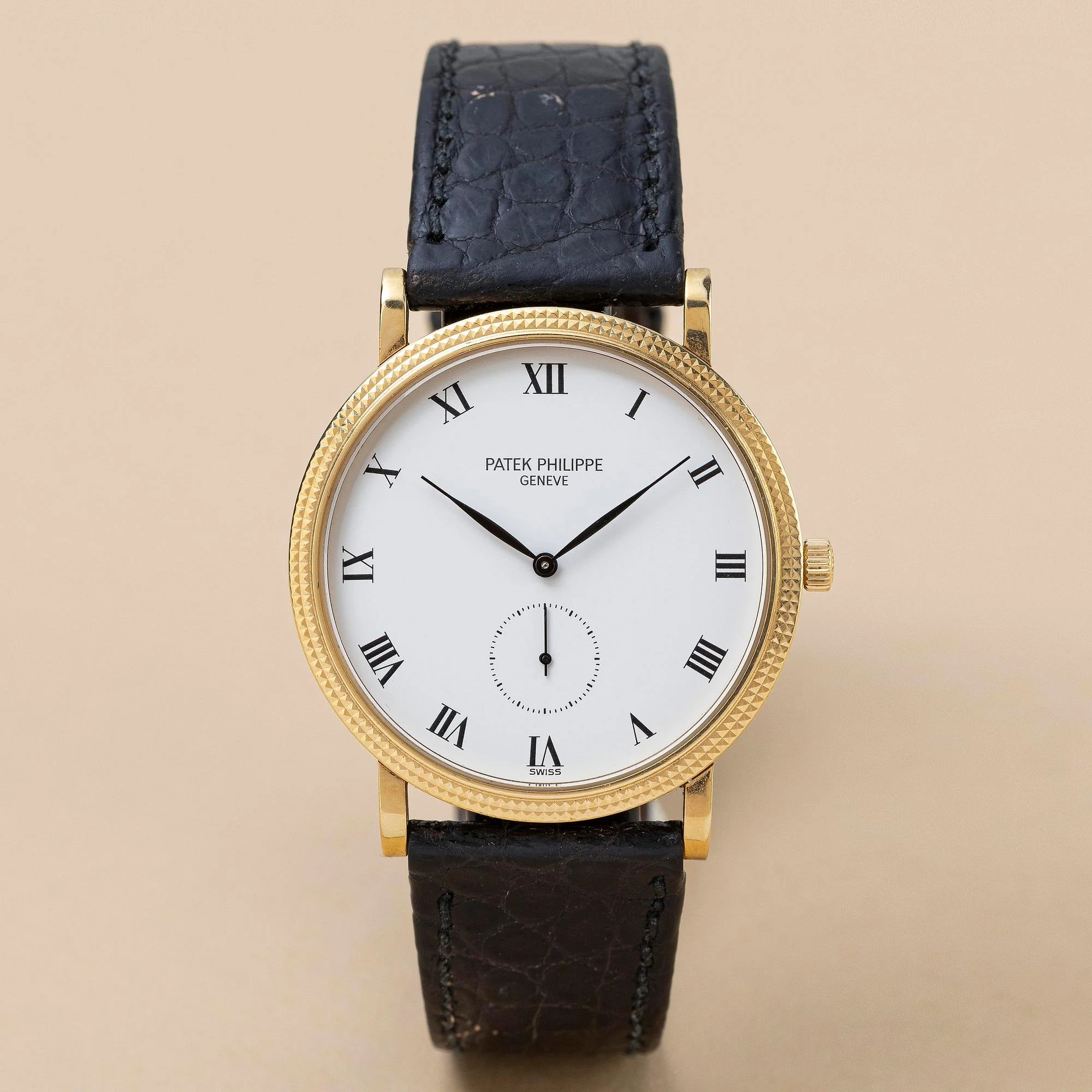 Patek Philippe, Calatrava, "Clous de Paris", ca 1990. — Bukowskis