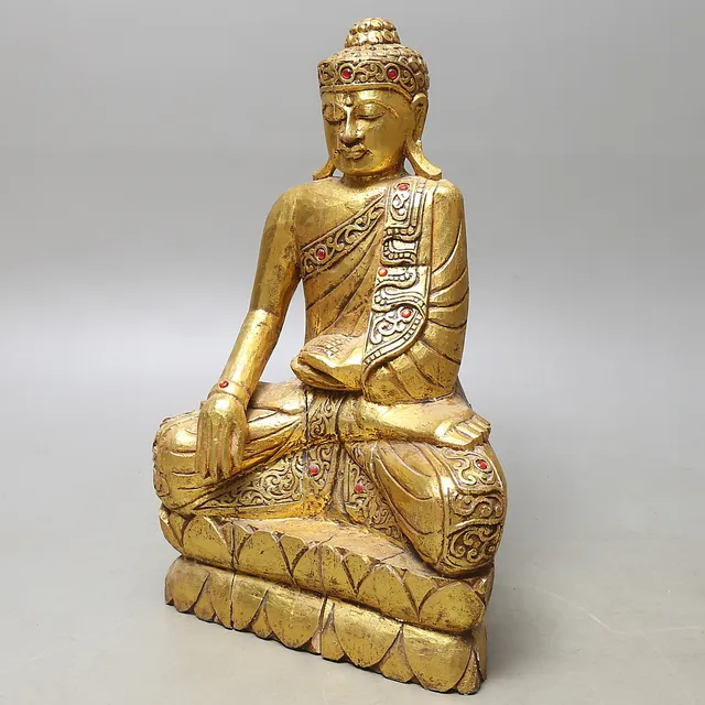 BUDDHA, trä, 2000-tal.