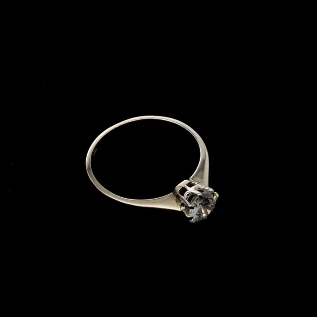 RING, 18K guld, Briljant 0,50 ct.