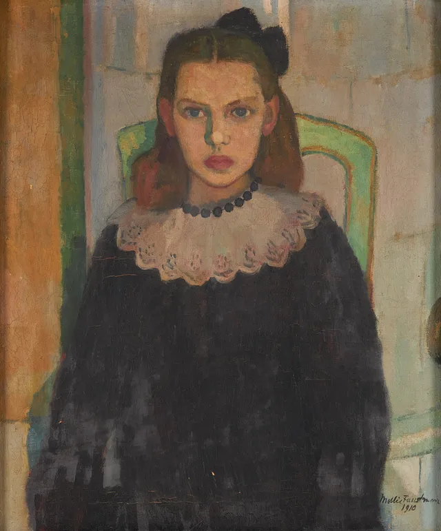 MOLLIE FAUSTMAN. "Flicka i svart klänning".