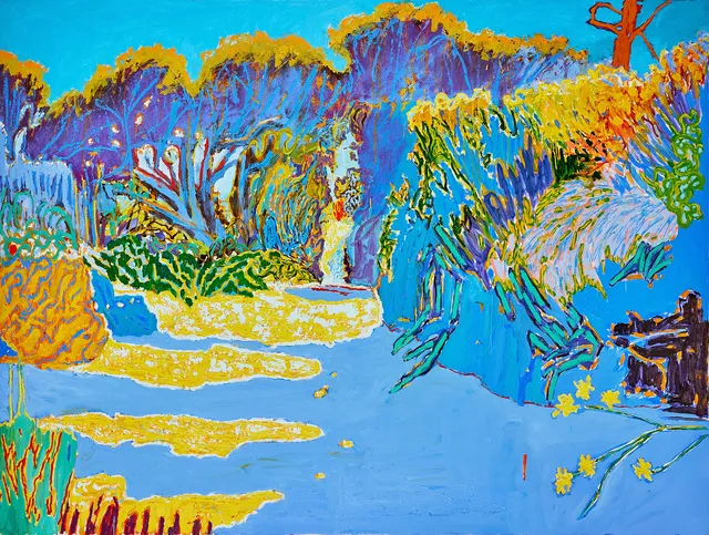 BJÖRN WESSMAN. "Saint Sylvestre", olja på duk, 170 x 226 cm.