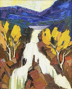 SVEN LINDER. OLJA, på pannå, signerad. — Paintings — Kalmar Auktionsverk
