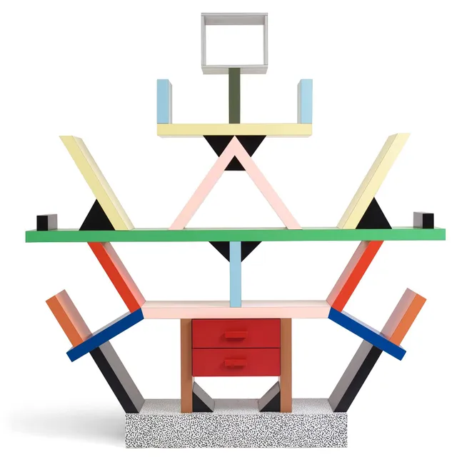 Ettore Sottsass, bokhylla, "Carlton", Memphis, Italy, efter 1981.