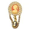 KAMEEN-BROSCHE. — Brooches & Pendants — Auktionshaus Stuber's Hammerschlag