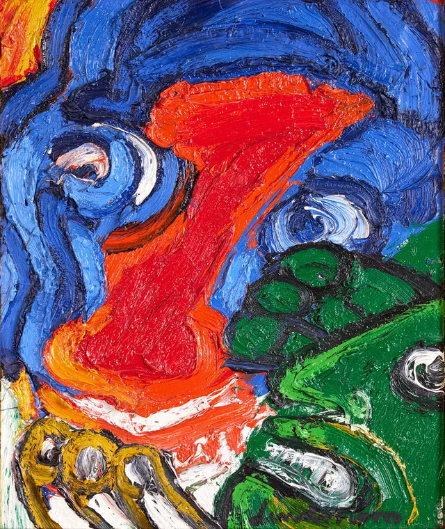BENGT LINDSTRÖM. Utan titel, olja på duk, 46 38 cm.