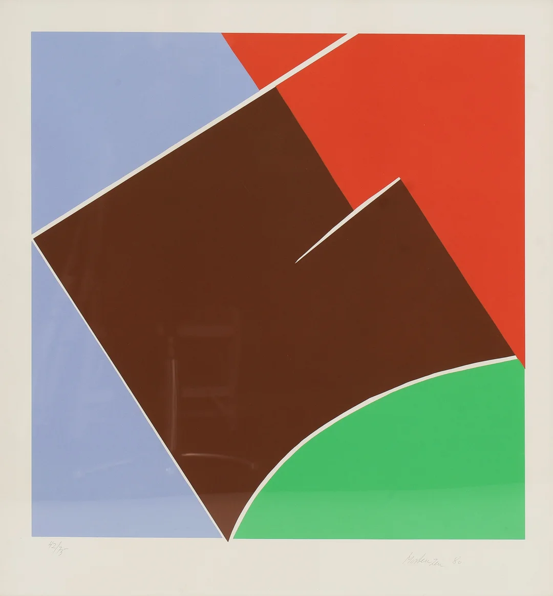 Richard Mortensen (1910-1993): Composition, lithograph in colors. 1980 — Paintings and sculptures/Prints and photography — Lauritz