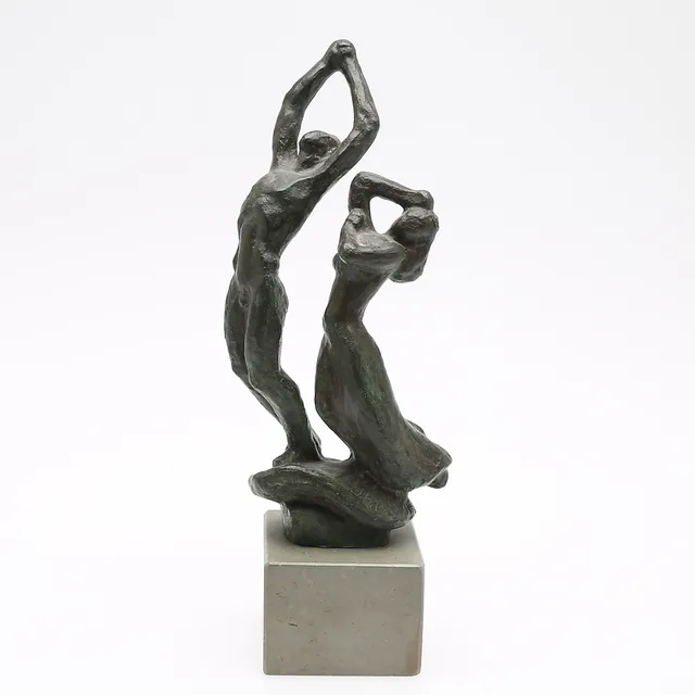 JONAS FRÖDING. FIGURKOMPOSITION MED KVINNA OCH MAN.