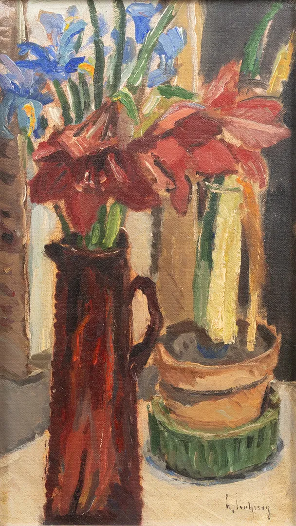 GIDEON ISAKSSON. Stilleben, olja på pannå, otydligt signerad.