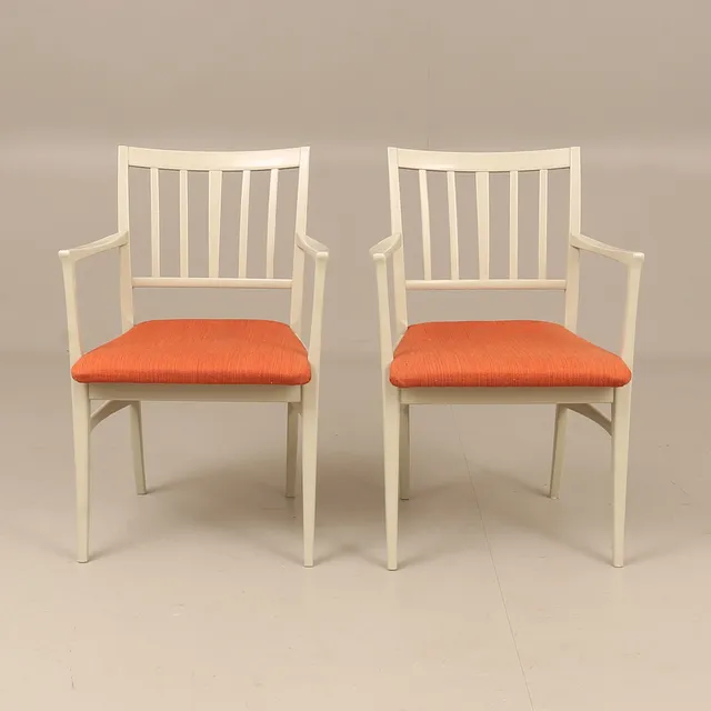 CARL MALMSTEN. Karmstolar, 2 stycken, Talavid, Vaggeryds möbelfabrik, 1960-tal.