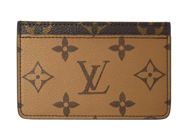 LOUIS VUITTON, KORTHÅLLARE, Card Holder, Monogram canvas Reversible, 11x7 cm, märkt SP0221, år 2021. Very Good Condition.