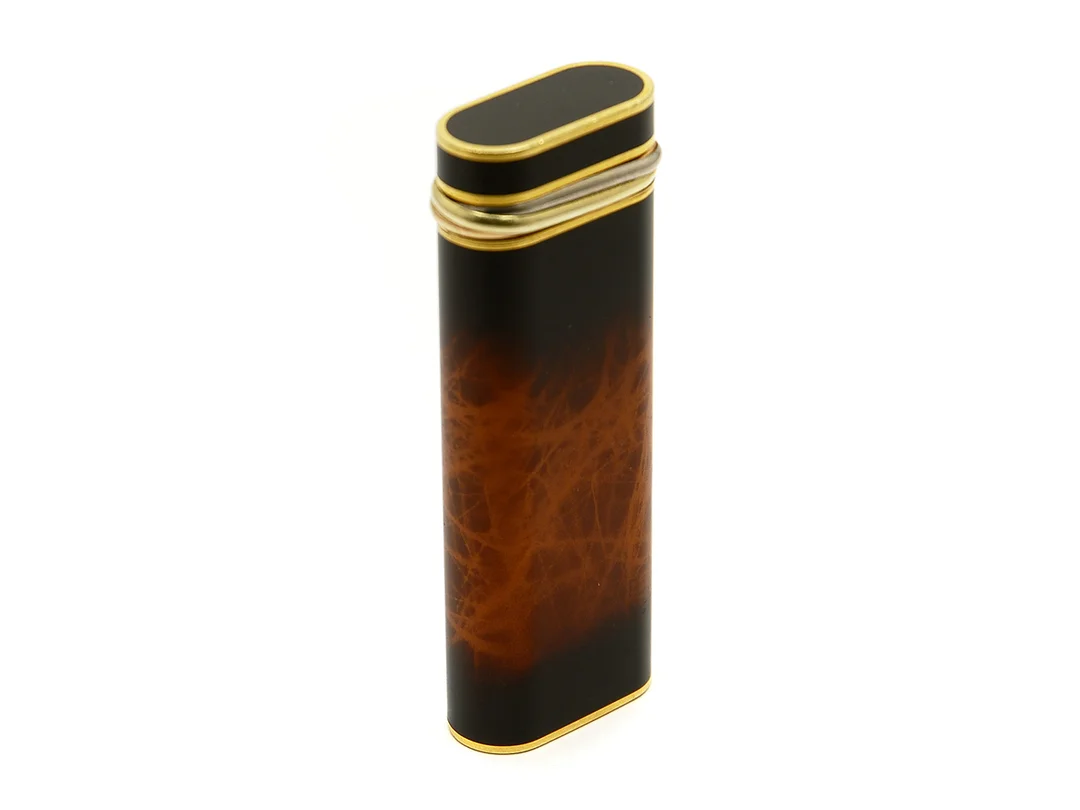 TÄNDARE, Cartier, doublé, lack, Ref Nr 36711 P, höjd 7 cm, ej funktionsgaranti. — Accessoarer/Tändare — Kaplans