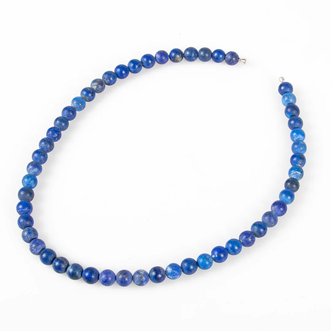 OLE LYNGGAARD. Collier, lapis lapis lazuli med dobbar. — Necklace — Laholms Auktionskammare
