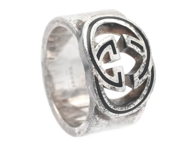 RING, GUCCI, Sterling silver, 16,5 mm, "GG", smyckespåse.